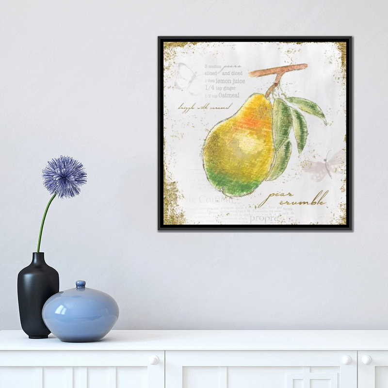 « jardin trésors iii », impression sur toile, H 18 po x l 18 po x P 1,5 po, Toile avec cadre noir, Pas de tapis