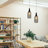 12.5'' Metal Black Battery Powered Decorative Pendant Lamp