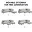 Canapé modulaire rembourré 3 pièces Quinnes-707492894-707492895