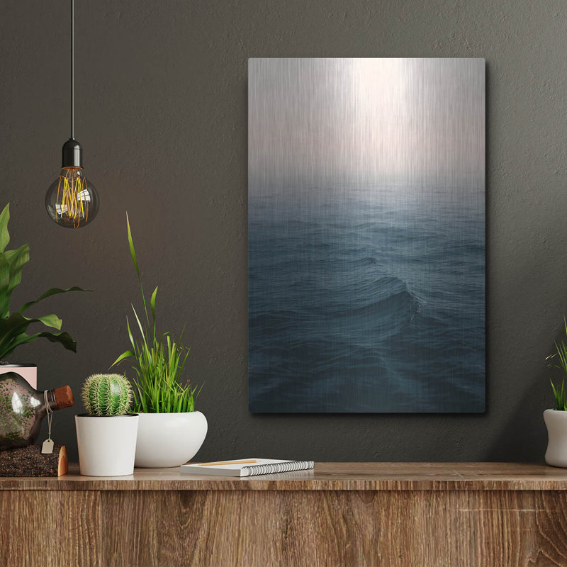 Art mural en métal «Ocean 5» par Ian Winistanley, H 16 po x l 12 po