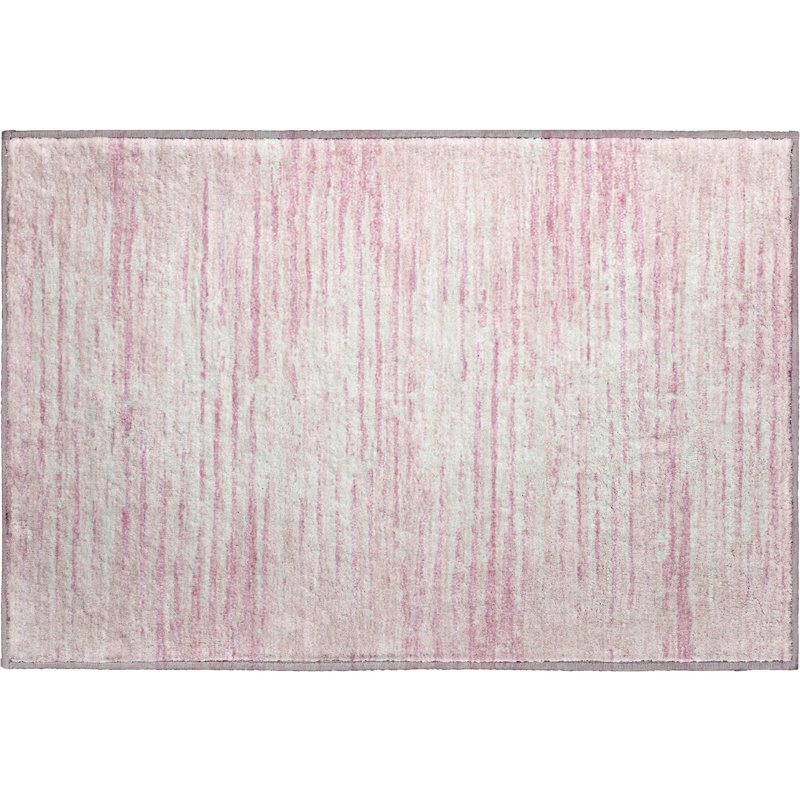 Premium Machine Washable Prisco Pink Rug, Rectangle 1'8" x 2'6"