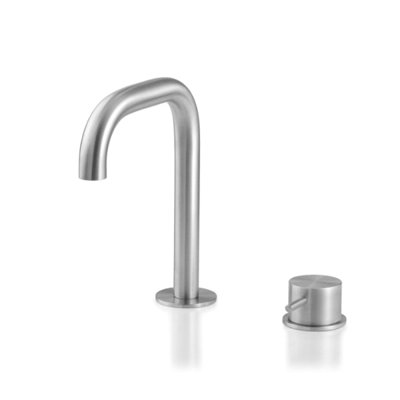 Acquaco Linki Loop Deck Mount Two-Hole Single Handle Bathroom Lavatory Faucet with 5-1/8'' Spout Reach