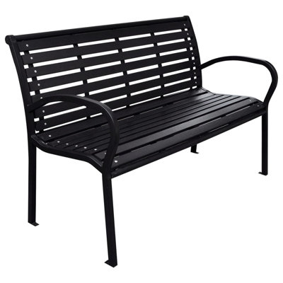 Banc de jardin WPC noir