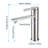 Brushed Nickel Bathroom Vanity Faucet, Single Handle, Stainless Steel, Spot- Surface To Keep Clean, One For Easy Temperature Setting, Rounded Lines Style Steel Sink Nickel, Sanitary, Design Water