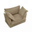 Fauteuil en velours côtelé