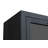 Cabinet In Modern Graphite Black Finish On Reclaimed Solid Wood