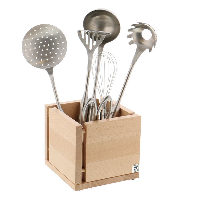 Italian Kitchen Utensil Crock, Natural