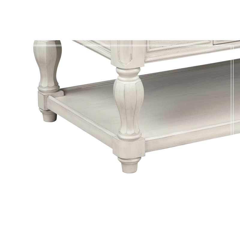 Two Toned Cocktail Table With Storage