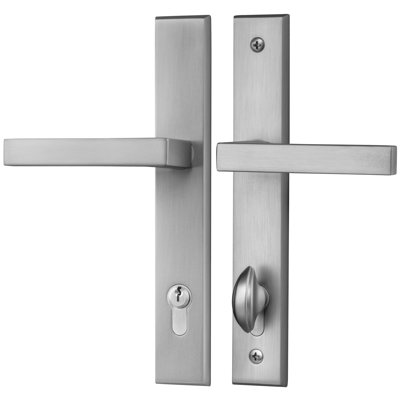 Rockwell Contemporary Keyed Entry Handle Set  In Fits Doors With A  Multipoint Lock (Multipoint Lock Not Included) 1-3/4" Thick Door With 7.87" Ctc Screwholes