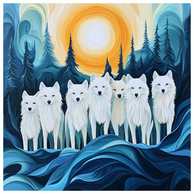 Wolves Wall Tapestry -  Animals Wall Decor