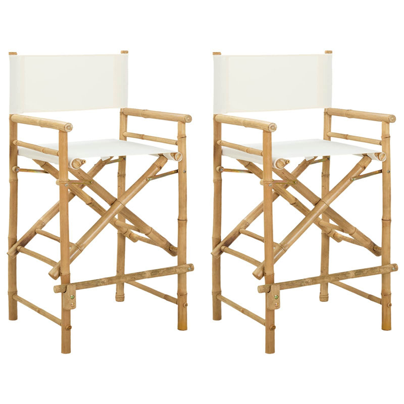 Patio Dining Armchair, White/Teak