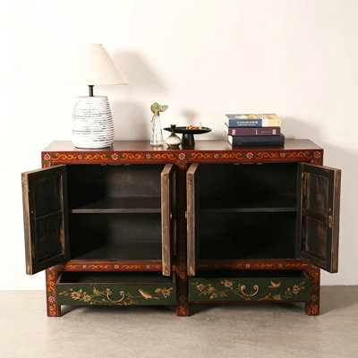 New Chinese Style Hand-Painted Console Cabinet