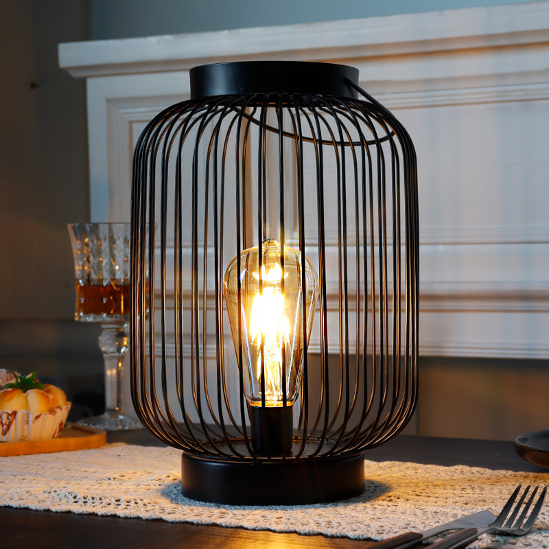 Lampe de table d'extérieur à pile 11 po