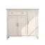 Banc de rangement blanc en bois manufacturé-696635746