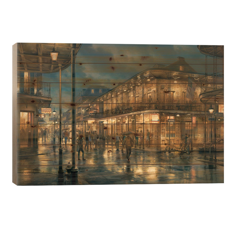 «Do You Rappel On Wood» par Evgeny Lushpin, reproduction, H 18 po x l 26 po x P 1,5 po