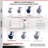 4 Piece Solid Poly Caster Set