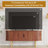 47.2'' Walnut TV Stand with Sliding Door, Modern Entertainment Console Table with Storage for Living Room or Bedroom-2054045411