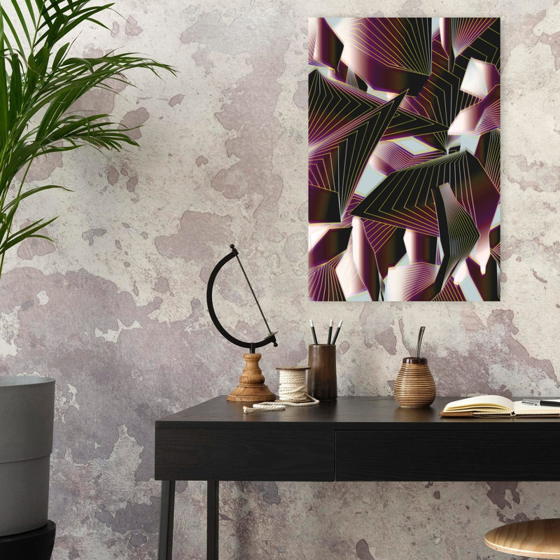Art contemporain abstrait Magnolia, H 24 po x l 16 po