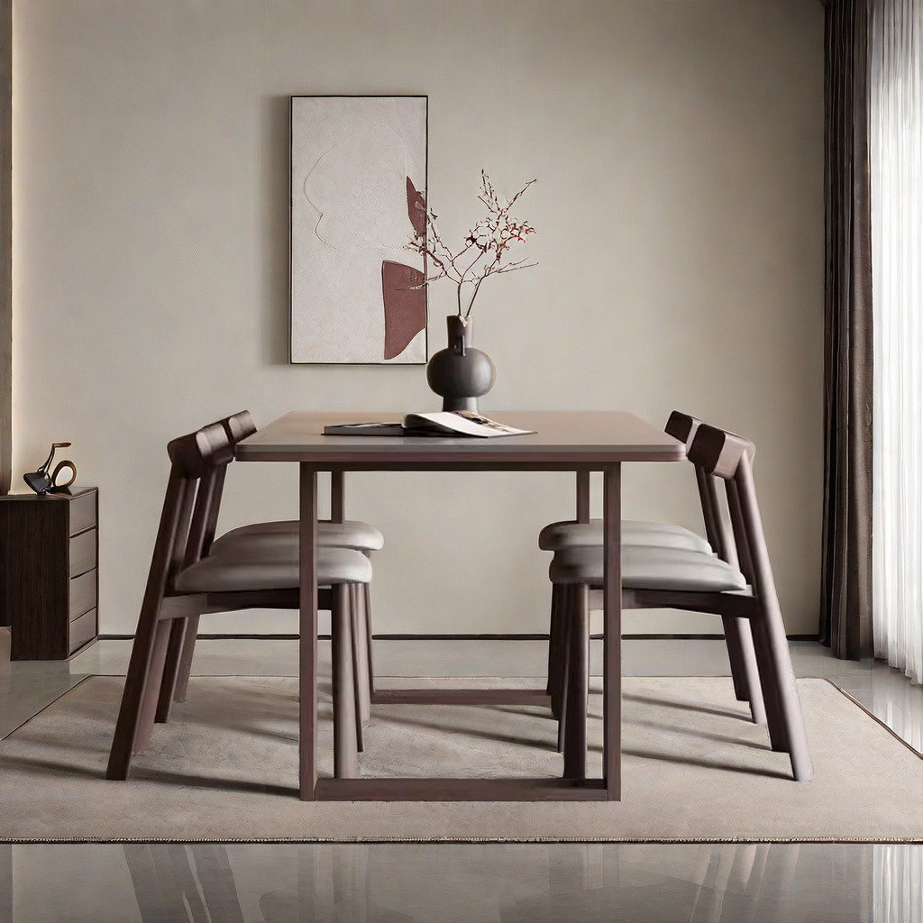 Greyleigh Modern Simple Dining Table And Chairs Rectangular Dining Set