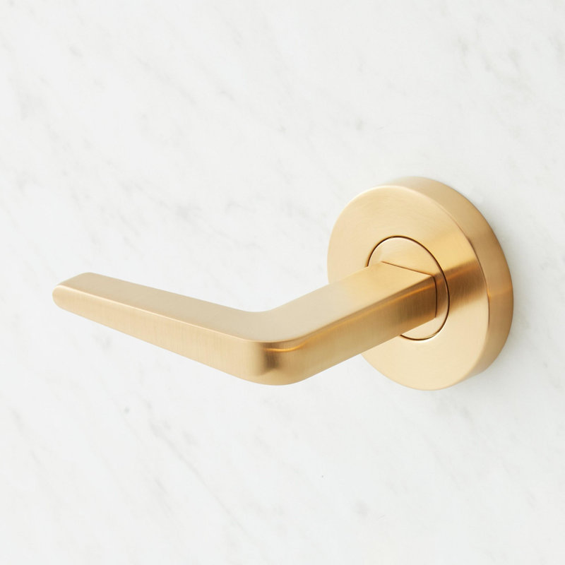 Drea Wall Mounted Tub Filler, Brushed Gold