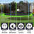 Sapphome Round Backyard Trampoline with Safety Enclosure-59789733