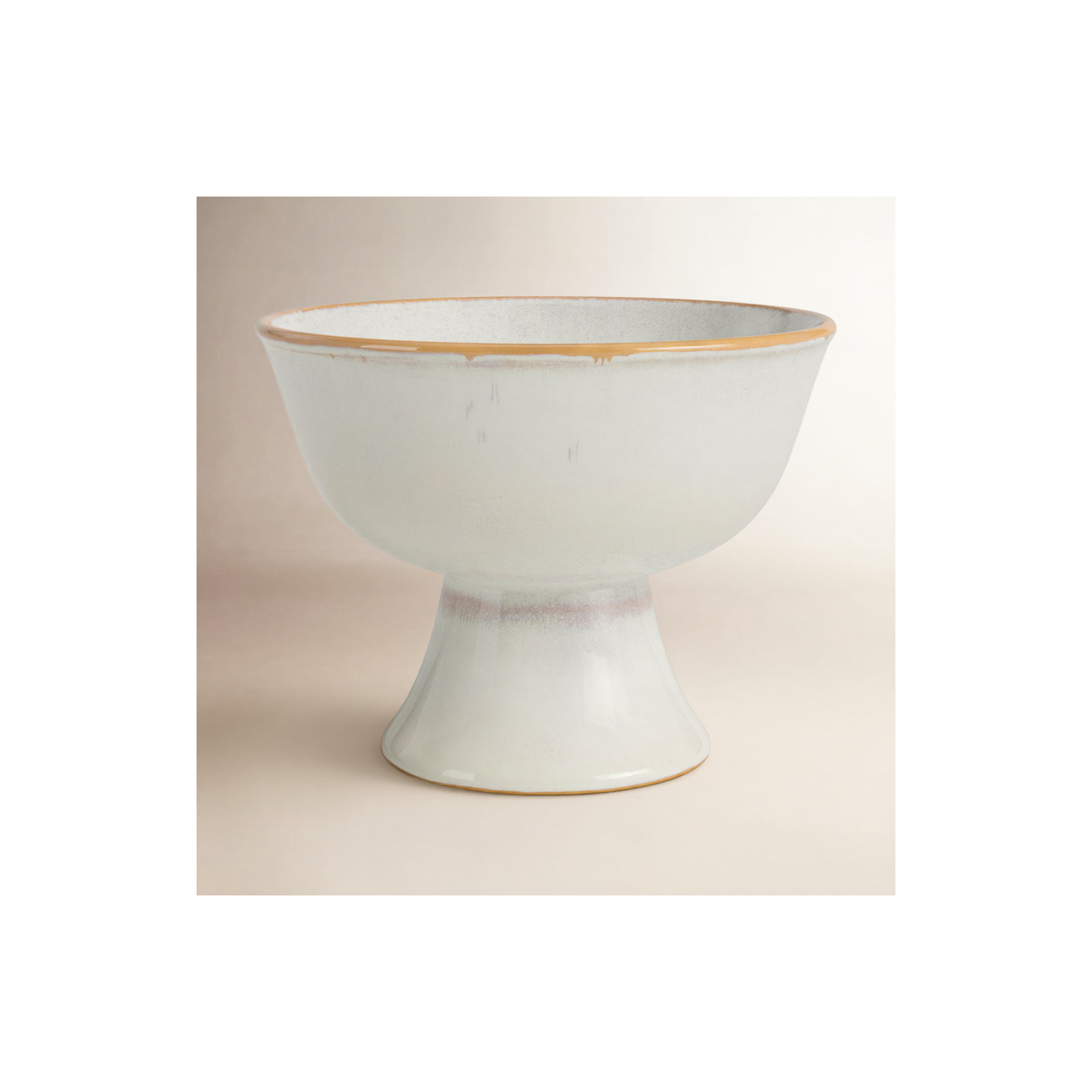Handmade Ceramic Table Vase, 4.25" H x 6" W x 6" D
