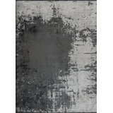 Rapture Black/Gray Abstract Luxury Area Rug