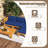 Acacia Solid Wood 4 - Person Patio Conversation Set with Cushions-114236181