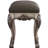 Grey Vanity Stool With Vintage Bone White Finish, Enhancing Bedroom Style Suiting Styles