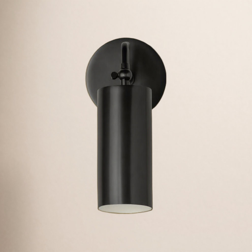 Single Light Spotlight Sconce, Old Bronze