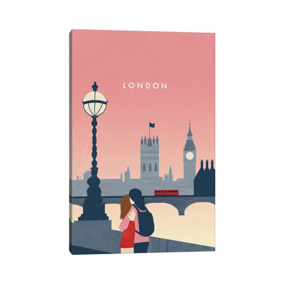 London I 1 Piece Wrapped Canvas Painting