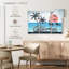 «Tropical Beach Retro California Sign», ensemble de 3 impressions sur toile par Retro Revival-93058038