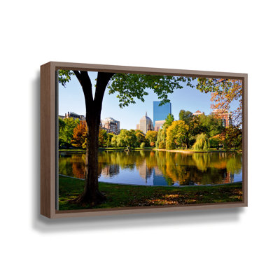 Dejanna " Boston Public Garden Skyline And Lagoon " Graphic Art Print