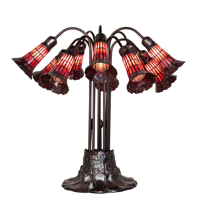 Pond Lily Table Lamp, Red