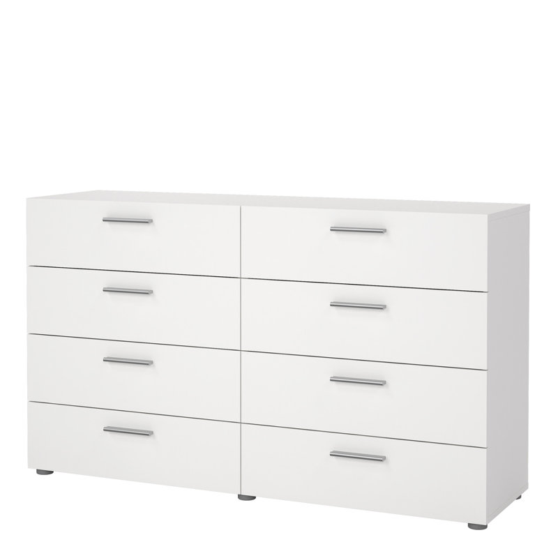 Benyard 140cm W 8 - Drawer Chest of Drawers, White