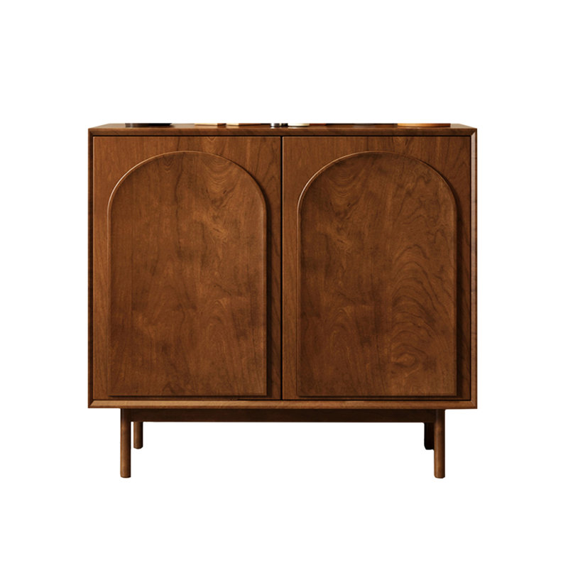 12 Pair Shoe Storage Cabinet, Brown Wood