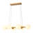 6 - Light Frosted Bubble Glass Globe Linear Island Chandelier