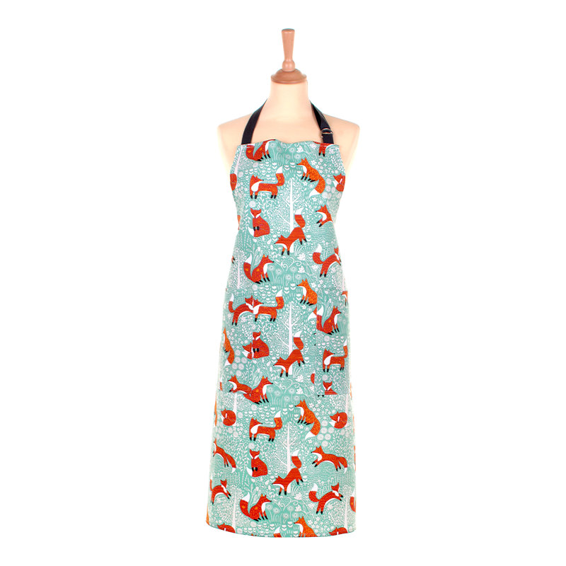Foraging Fox Cotton Bib Apron