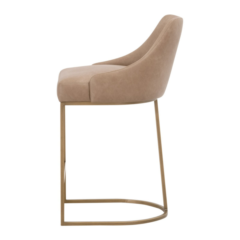 Parissa Leather Upholstered Counter Stool 