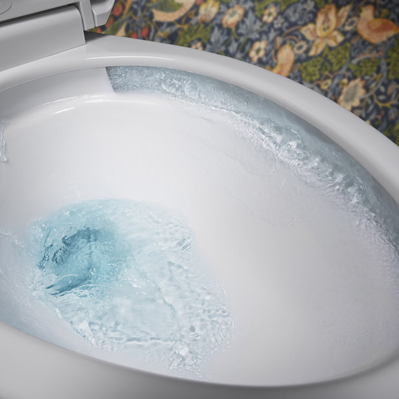 Corbelle™ 1.28 GPF Water Efficient Elongated Two-Piece toilet (Seat Not Included), Black, Left-Hand