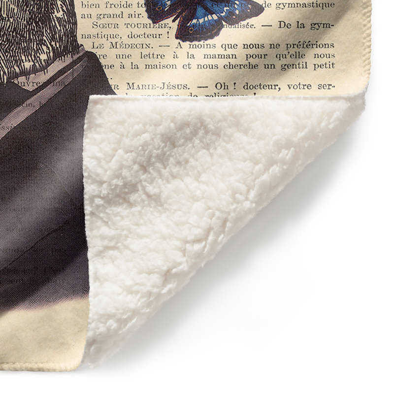  Couverture à motif de cerfs, 51 po x 60 po