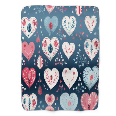 Heart Charm - 1 Piece Premium Blanket