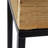 Set Of 2 Reclaimed Wooden Box With Black Iron Stand/ L:11X11x29.5" S:8.5X8.5X21.5"