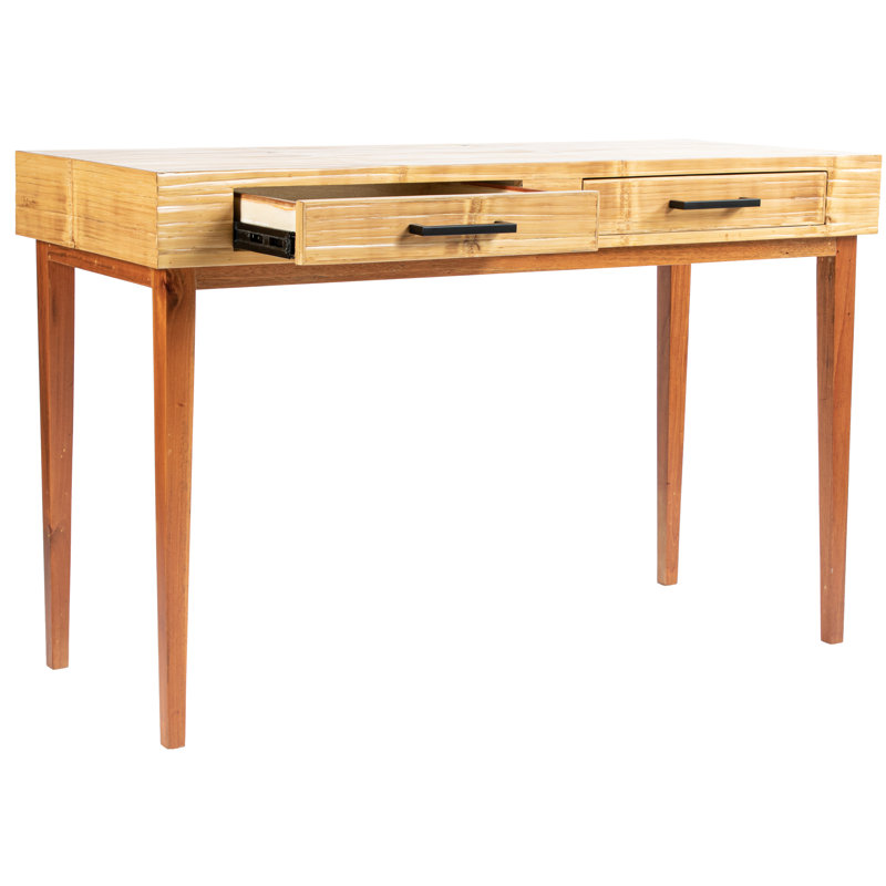 Bureau en bois massif Andros, Naturel