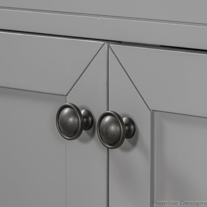 Base de meuble-lavabo simple 35,5 po seulement, Gris, Argent