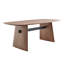 Chorlette Table Top And Base In Walnut With Matte Black Cross Bar