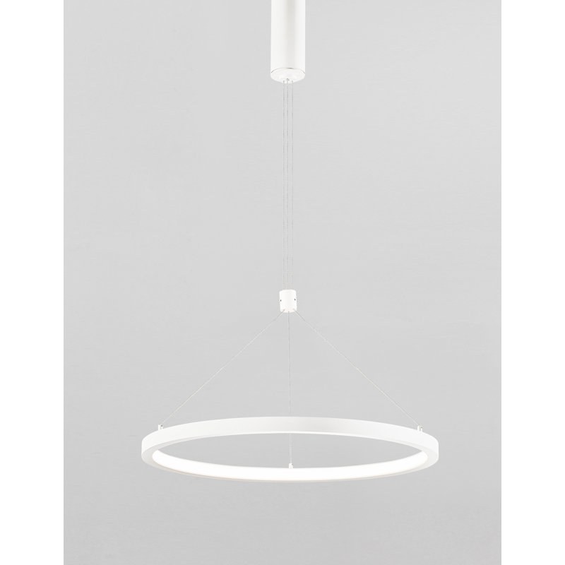 1 - Light LED Unique/Statement Pendant, White