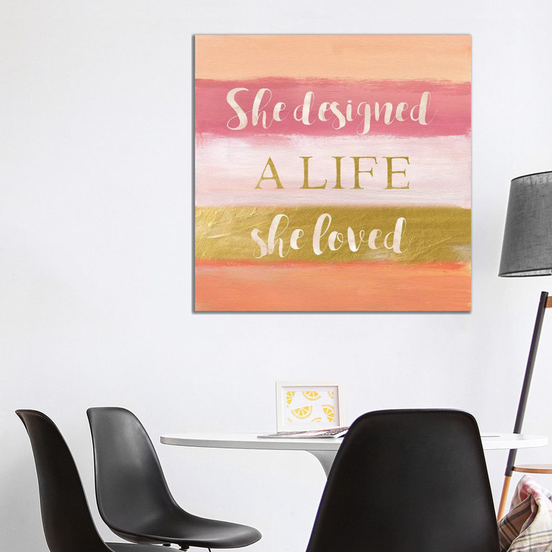 She Designed by Nan - Print on Canvas, Wrapped Canvas, 66.04 cm H x 66.04 cm W x 3.175 cm D