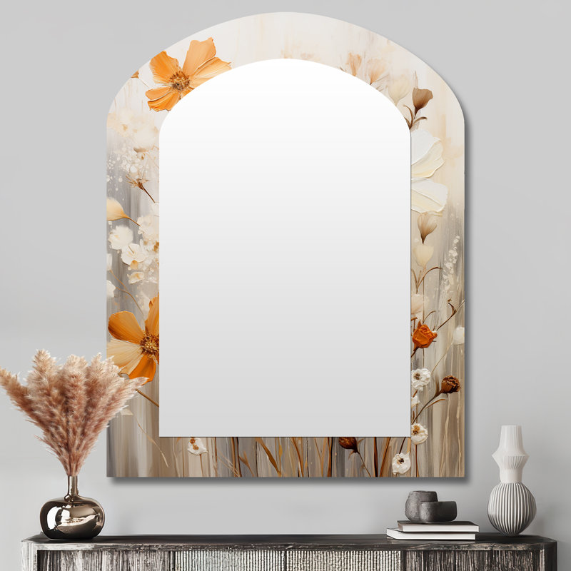 Miroir mural asymétrique moderne Minimalisme, 43 po x 33 po