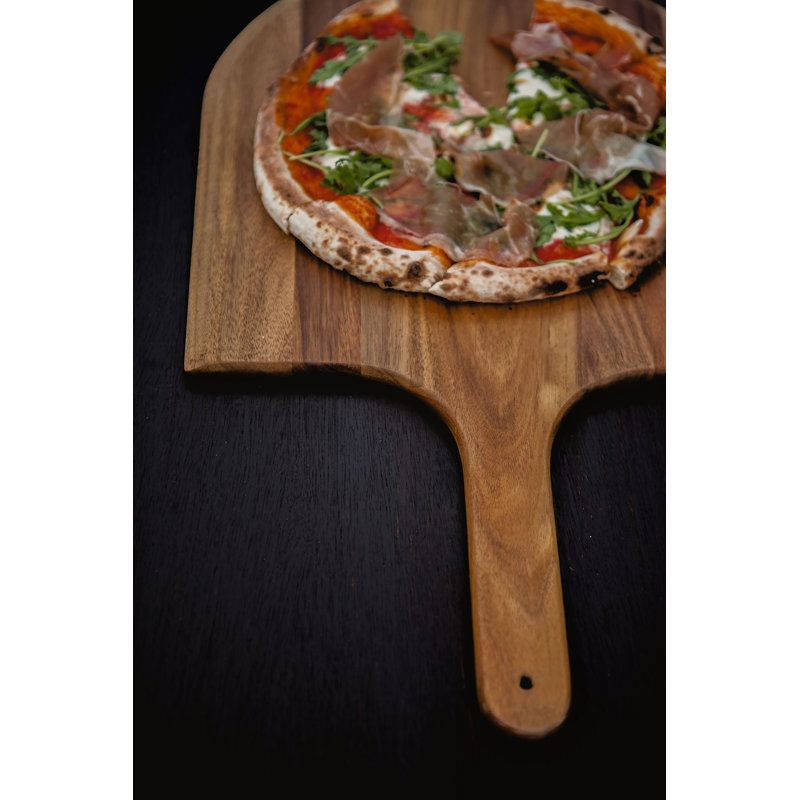 Acacia Wood Serving Pizza Peel Paddle